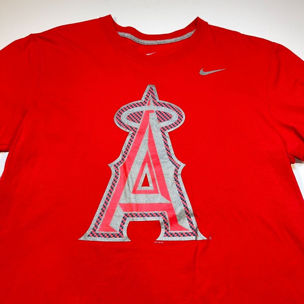 Nike California Angels MLB Baseball T Shirt Sz Mens M